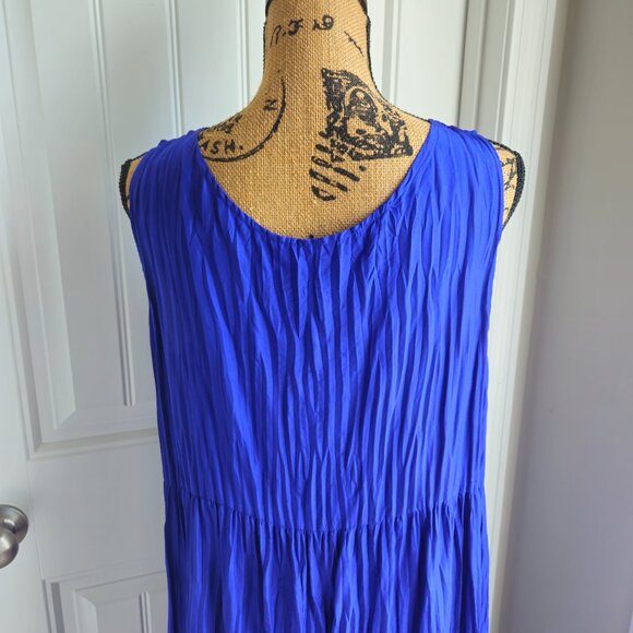 Eileen Fisher Crushed Silk Tiered Dress NWOT - Picture 8 of 10
